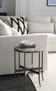 Fairfield® Sundries Axel Brown/Gray Drink Table with Hammered Base-1