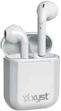 XYST In-Ear True White Wireless Earbuds with Microphone and Charging Case-0