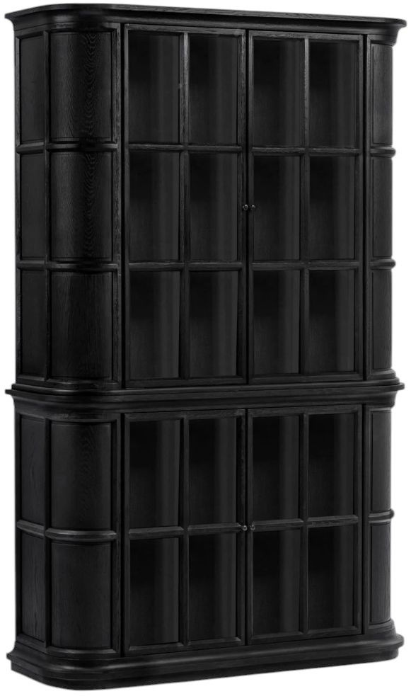 Classic Home Carson Loft Black Display Cabinet-0
