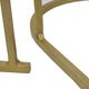 A & B Home Gold Inlay Marble Tabletop Nesting Tables with Emerald Gold Frame -4