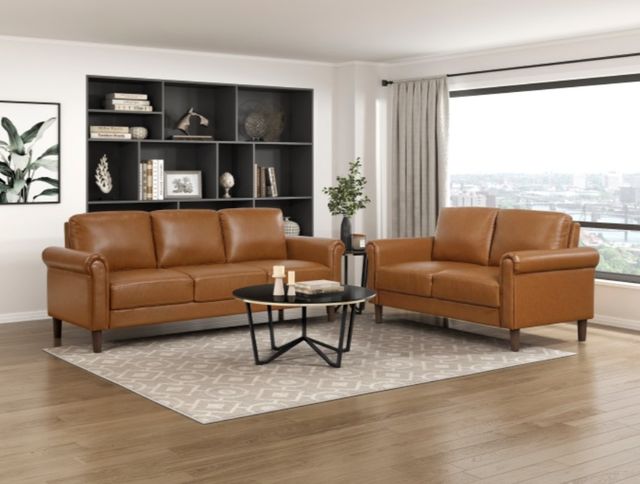 Homelegance® Hector Brown Loveseat-1