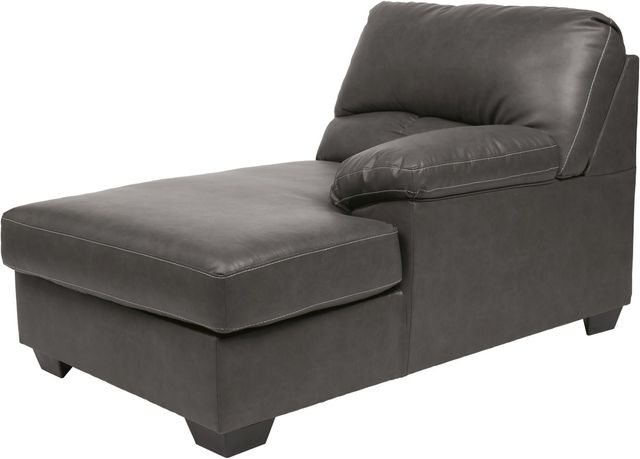 Benchcraft® Aberton 3-Piece Gray Right-Arm Facing Sofa Sectional and Chaise-4