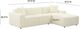 TOV Furniture Olafur 2-Piece Cream Right-Arm Facing Sectional and Chaise-2