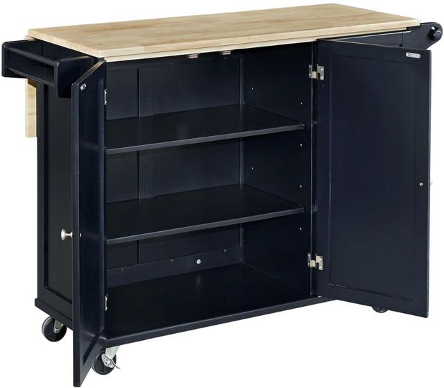 homestyles® Dolly Madison Black Kitchen Cart-1