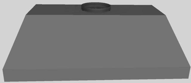 Vent-A-Hood® 42" Gunsmoke Wall Mounted Liner Insert-0