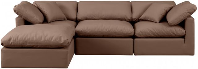 Meridian Furniture Indulge 4-Piece Brown Modular Sectional-2