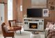 aspenhome® Finnegan White 66" Highboy Fireplace Console-2