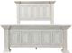 Elements International Heather Rustic White King Panel Bed-0