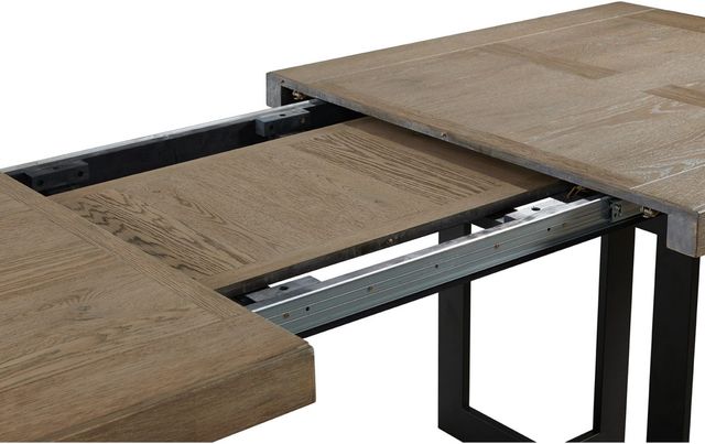 Intercon Eden Rustic Dune Dining Table with Black Trestle Base-3