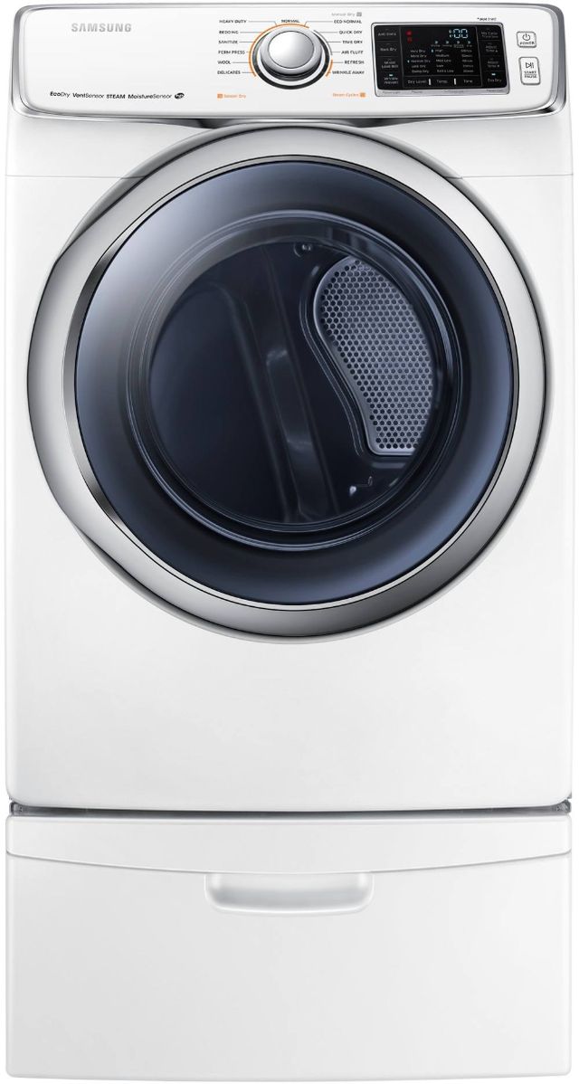 Samsung 6300 Series 7.5 Cu. Ft. White Electric Dryer-1