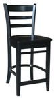 John Thomas Furniture® Dining Essentials Emily Black Counter Stool-0