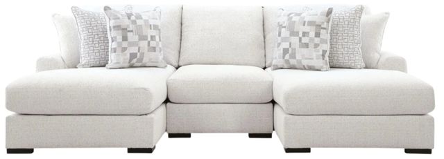 Signature Design by Ashley® Misty-Lakes 3-Piece Chalk U-Shape Sectional and Double Chaise-0
