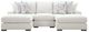 Signature Design by Ashley® Misty-Lakes 3-Piece Chalk U-Shape Sectional and Double Chaise-0