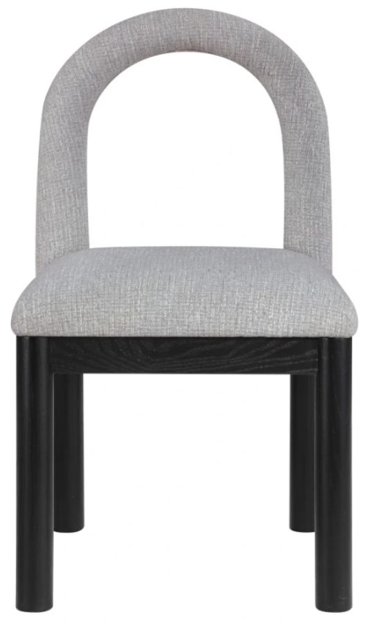 Meridian Furniture Conrad Gray/Black Upholstered Dining Chair-1