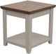 Legends Home Avalon Whiskey End Table with Sandstone Base-0