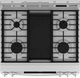 GE® 600 Series 30" White Slide-In Gas Range-1