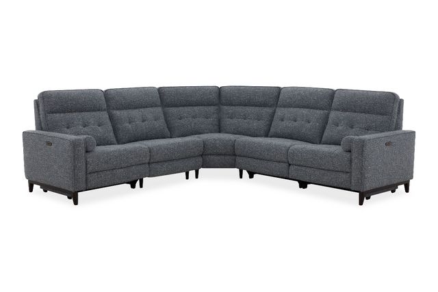 Kate Preston Home Sky 5pc Power Reclining Sectional with Power Headrest