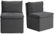 Crestview Collection Taylor 2-Piece Charcoal Upholstered Side Chair Set-3