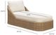 TOV Furniture Axel Brown/Cream Aluminum/Boucle/Wicker Outdoor Lounge Chair-1