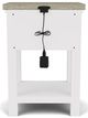 Riverside Furniture Cora Cloud/Fog 1-Drawer Nightstand-2