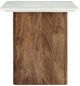 Signature Design by Ashley® Isanti White Rectangular End Table with Brown Base-2