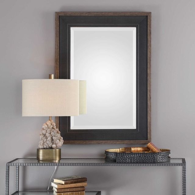 Uttermost® Staveley Rustic Black Mirror-1