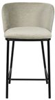 VIG Furniture Modrest Bessie 2-Piece Black/Gray Modern Counter Stool Set-3