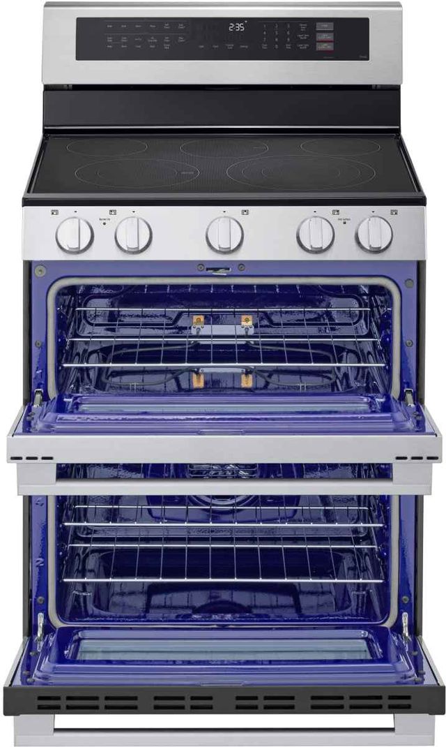 LG 30" Stainless Steel Smart Freestanding Double Oven Electric Range with Air Fry & Air Sous Vide-1