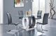 Global Furniture USA D1628 Dark Gray/Silver/White Dining Table-2