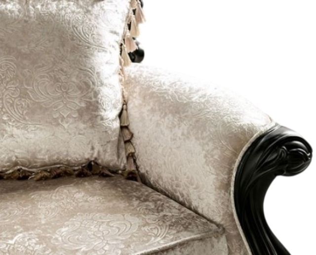 Furniture of America® Acapulco Black/Off-White Sofa-4