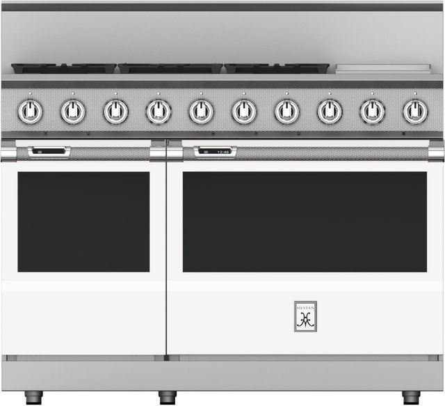 Hestan 48" Custom Color 5-Burner Duel Fuel Range with Griddle-1