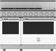 Hestan 48" Custom Color 5-Burner Duel Fuel Range with Griddle-1