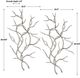 Uttermost® 2-Piece Silver Leaf Branches Wall Decor Set-2