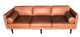 A & B Home Hazel Brown Sofa with Square Arms and Two Bolster Pillows-0