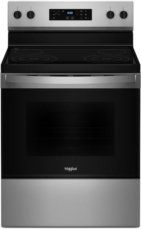 Whirlpool® 30" Stainless Steel Freestanding Electric Range-0