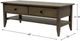 Amish Works Driftwood Brown Cocktail Table-2