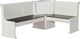 Sunny Designs™ Carriage House 4-Piece Cottage White/European Dark Breakfast Nook Set-2