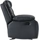 New Classic® Home Furnishings Nikko Black/Gray Manual Glider Recliner-4