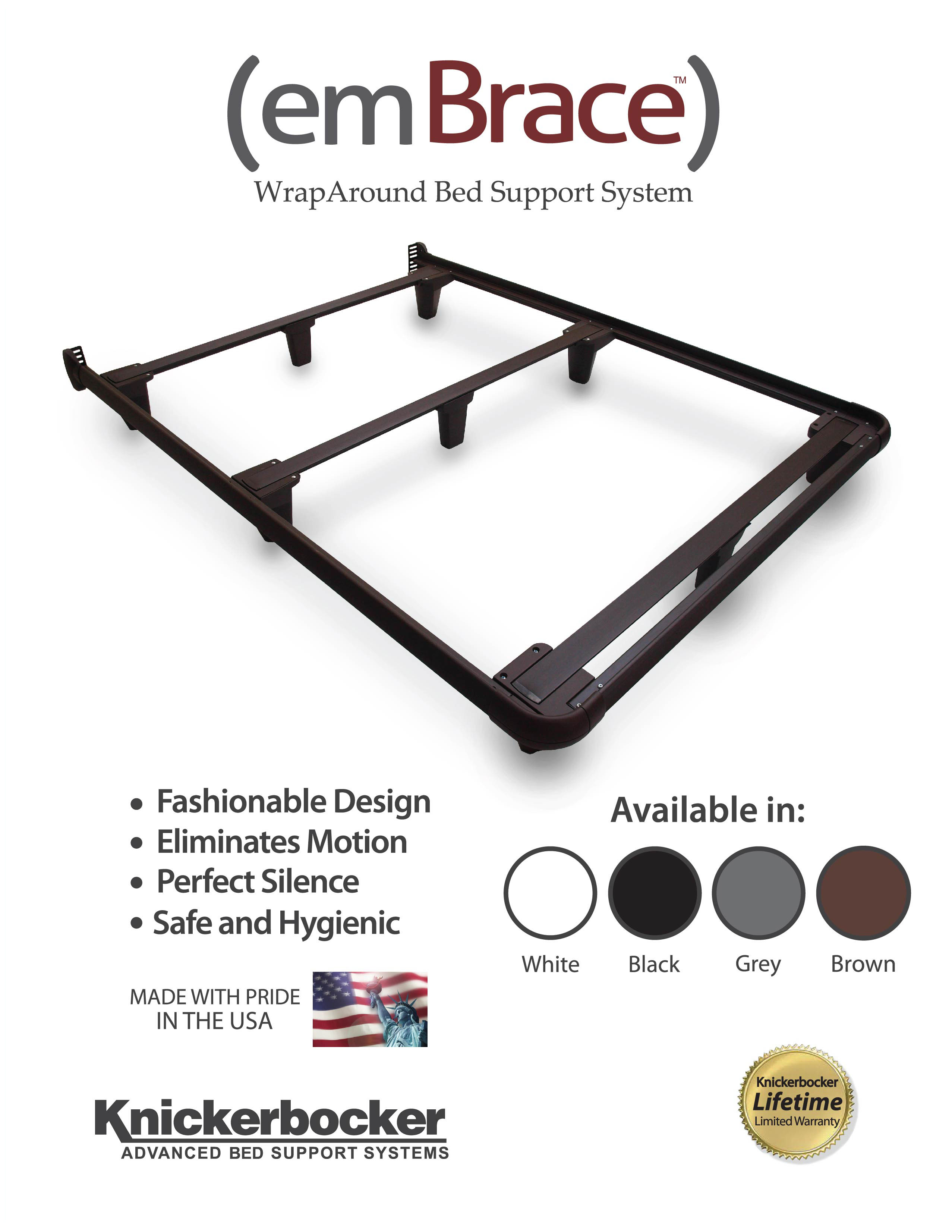 Knickerbocker Bed Architecture emBrace 360 WrapAround Queen Bed Support System - Thumbnail 3