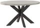 Elements International Axel Light Gray Dining Table with Espresso Base-0