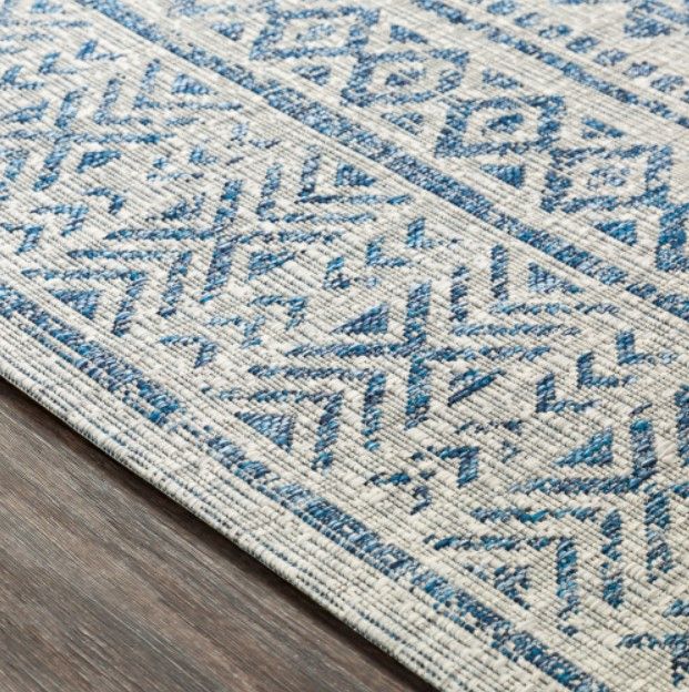 Surya Eagean Blue/Taupe 4'x6' Area Rug-4