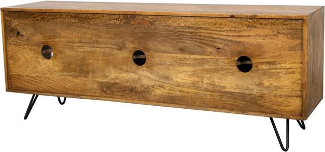 Porter International Designs Alpine Deer Natural TV Stand-3