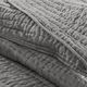 Olliix by Madison Park Signature Serene Grey Full/Queen Cotton Hand Quilted Coverlet Set-5