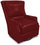 England Furniture Customizable Louis Leather Swivel Chair-0