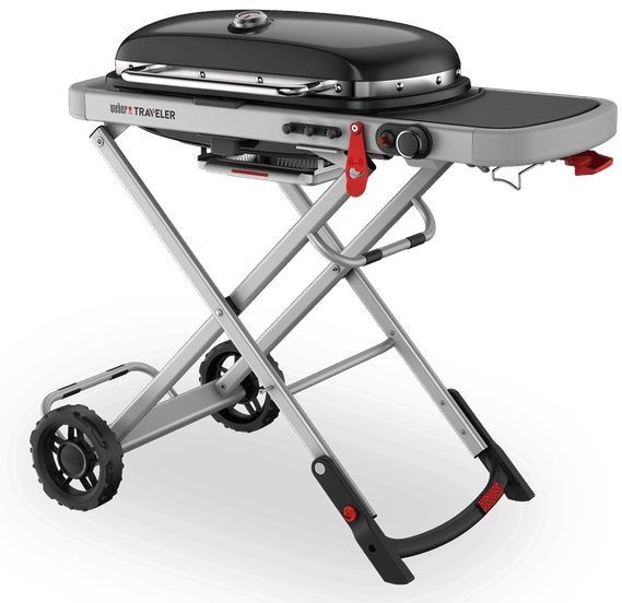 Weber® Grills® Traveler Single Burner Black Portable Liquid Propane Gas Grill-2