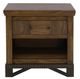 International Furniture Direct Walnut Brown Nightstand-1