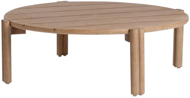 Classic Home Oliver Butterscotch Wooden Outdoor Coffee Table-0