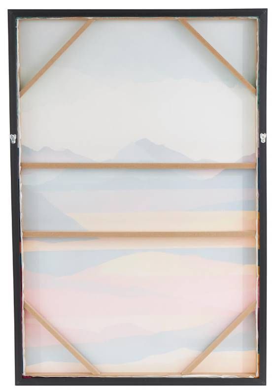 Deco Marche Abstract Mountains and Lake View Living Room Framed Wall Art-2