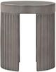 Armen Living Wave Grey Accent Stool End Table-2