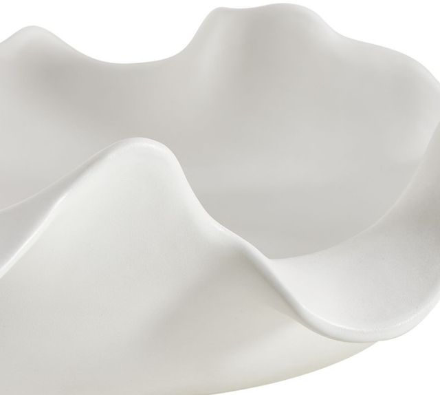 Uttermost® Wave White Indoor-Outdoor Ceramic Crest Bowl-4